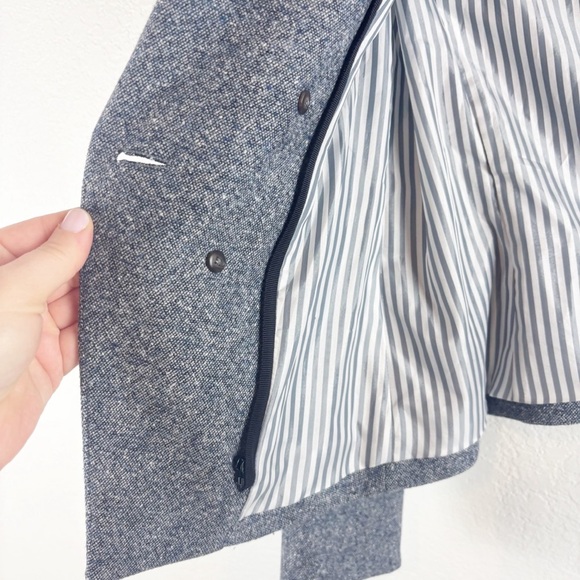 Veronica Beard Diego Wool Blend Dickey Blazer Jacket Blue Size 2 Business Casual - Picture 6 of 7
